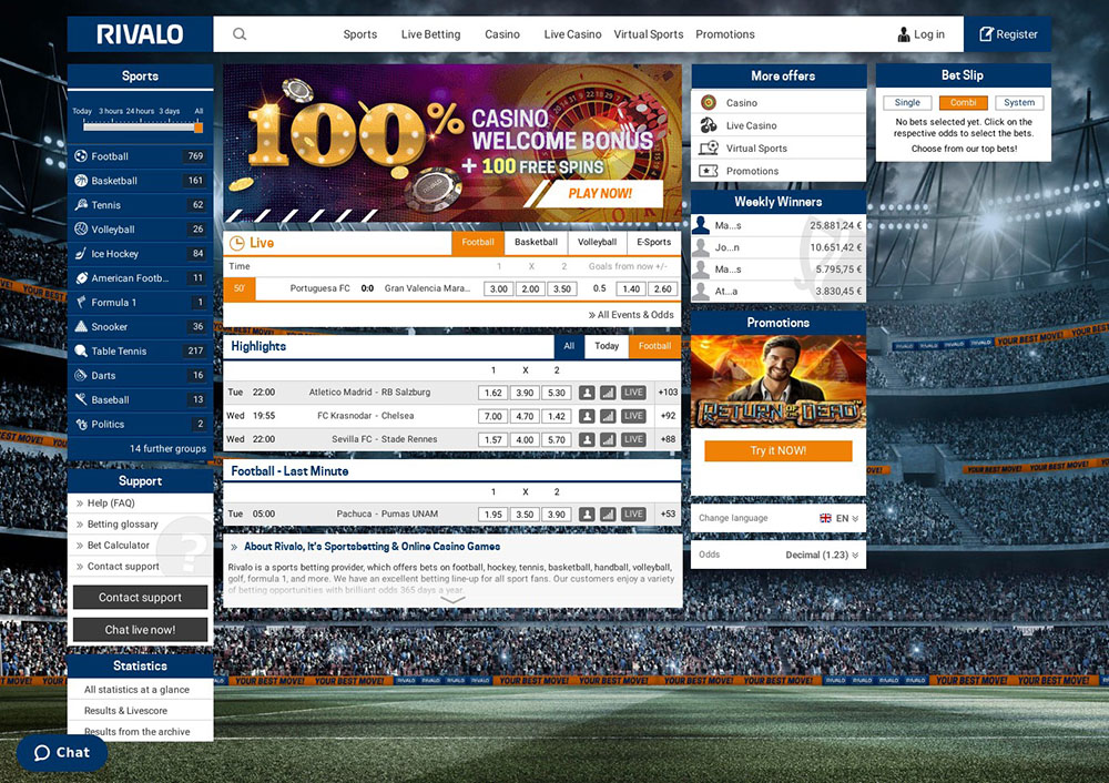 Rivalo Sportsbook Review: Odds, Casino & More